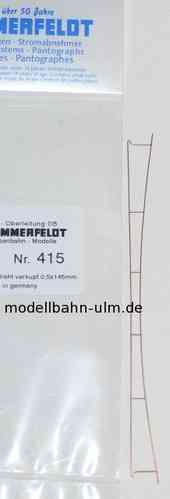 Sommerfeldt 415 Fahrdraht verkupfert 0,5 x 145 mm