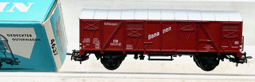 Märklin 4637 gedeckter Güterwagen Bananen gebraucht H0